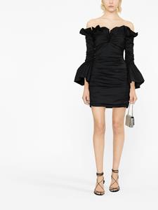 philosophydilorenzoserafini Philosophy Di Lorenzo Serafini Mini-jurk met ruches - Zwart