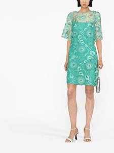 albertaferretti Alberta Ferretti Mini-jurk met geborduurde bloemen - Groen