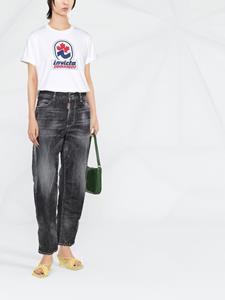 Cropped jeans - Zwart