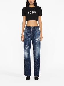 DSQUARED2 Jeans met verfspetters - Blauw