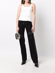 philippplein Philipp Plein Jeans verfraaid met kristallen - Zwart
