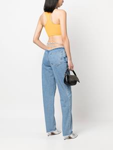 GCDS Jeans verfraaid met kristallen - Blauw