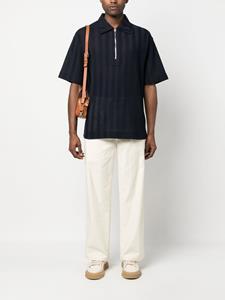 Missoni Poloshirt met halve rits - Blauw