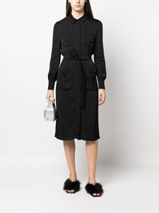 Moschino Blousejurk met monogramprint - Blauw