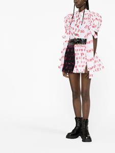 chopovalowena Chopova Lowena Mini-jurk met abstracte print - Wit