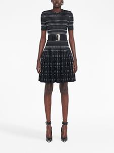 alexandermcqueen Alexander McQueen Metallic mini-jurk - Zwart