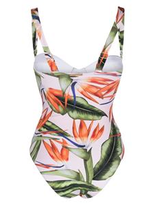 Badpak met print - Groen