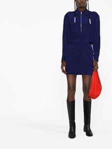 Victoria Beckham Mini-jurk met klepzak - Blauw