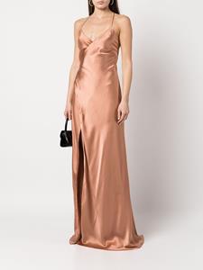 michellemason Michelle Mason Zijden jurk - Beige