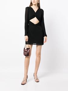 LoveShackFancy Uitgesneden mini-jurk - Zwart