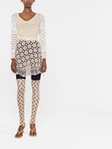 marineserre Marine Serre Gehaakte mini-jurk - Beige