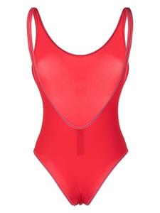 Badpak met logoprint - Rood