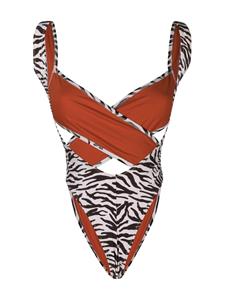 reinaolga Reina Olga Body met luipaardprint - Beige