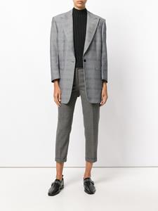 Thom Browne Lowrise Skinny Trousers In Medium Grey 2-Ply Wool Fresco - Grijs