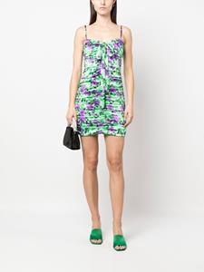 P.A.R.O.S.H. Mini-jurk met bloemenprint - Groen