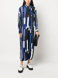 planc Plan C Blousejurk met lange mouwen - Blauw