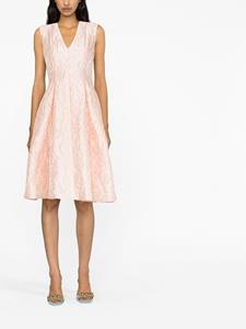 talbotrunhof Talbot Runhof Jurk met jacquard - Roze