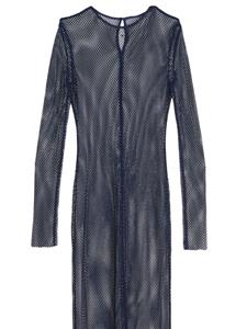 fleurdumal Fleur Du Mal Verfraaide visnet jurk - Blauw