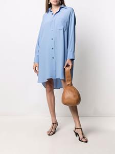 blancavita Blanca Vita Blousejurk met opgestikte zak - Blauw
