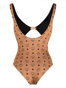 MCM Badpak met monogramprint - Bruin
