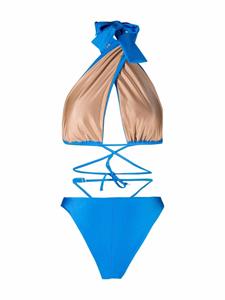 Noire Swimwear Badpak met halternek - Blauw