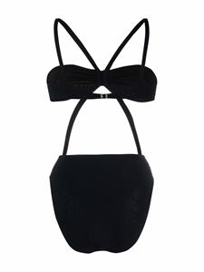 dolce&gabbana Dolce & Gabbana Badpak met logoplakkaat - Zwart