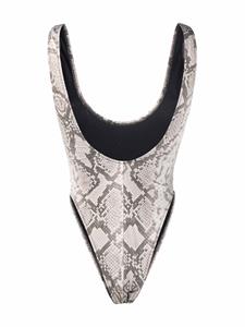 philippplein Philipp Plein Broche met pythonprint - Beige