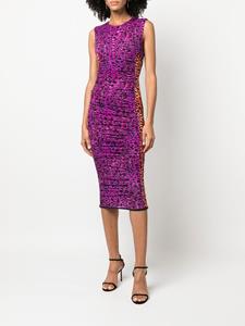 Roberto Cavalli Jurk met luipaardprint - Roze