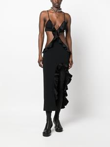 davidkoma David Koma Asymmetrische jurk - Zwart