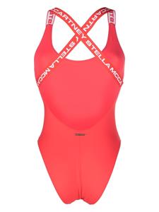 stellamccartney Stella McCartney Badpak met logoband - Rood