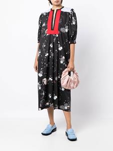 Macgraw Midi-jurk met print - Zwart