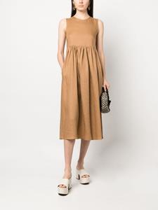 blancavita Blanca Vita Geplooide midi-jurk - Bruin