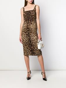 dolce&gabbana Dolce & Gabbana Jurk met luipaardprint - Zwart