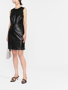 michaelmichaelkors Michael Michael Kors Mini-jurk van imitatieleer - Zwart