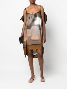 mm6maisonmargiela MM6 Maison Margiela Gedrapeerde jurk - Bruin