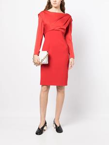 pauleka Paule Ka Midi-jurk met gedrapeerd detail - Rood