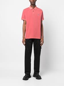stoneisland Stone Island Poloshirt met logopatch - Rood
