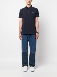 stoneisland Stone Island Poloshirt met logopatch - Blauw