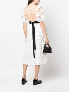 forloveandlemons For Love And Lemons Midi-jurk met geborduurd hart - Wit