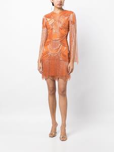 zuhairmurad Zuhair Murad Mini-jurk verfraaid met kristallen - Oranje