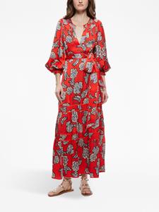 alice+olivia alice + olivia Lyla midi-jurk met bloemenprint - Rood