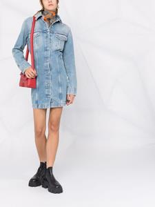 Off-White Blousejurk met lange mouwen - Blauw