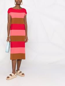 Woolrich Gestreepte midi-jurk - Rood