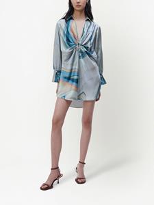 Simkhai Blousejurk met gesmockt detail - Blauw