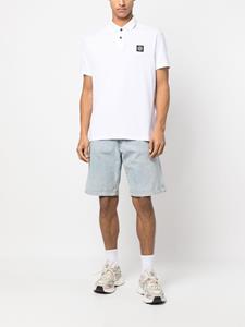 Stone Island Poloshirt met logopatch - Wit