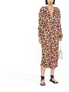 colville Midi-jurk met bloemenprint - Rood