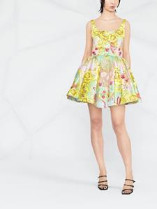 philippplein Philipp Plein Mini-jurk met barokpatroon - Geel