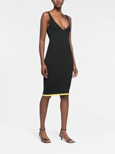 azfactory AZ FACTORY x Ester Manas midi-jurk met V-hals - Zwart