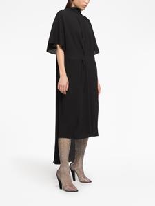 AZ FACTORY x Lutz Huelle midi-jurk met sjaaldetail - Zwart