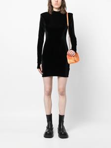 philippplein Philipp Plein Fluwelen mini-jurk - Zwart